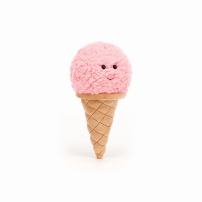 Jellycat Irresistible Ice Cream Strawberry New Zealand | YWCRG7432